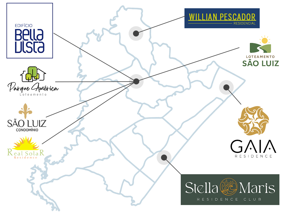 Mapa de Empreendimentos